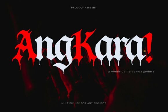 Angkara: A Gothic Calligraphic Typeface for Strategic Visual Impact