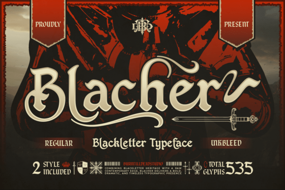 Blacher: A Bold Blackletter Typeface That Bridges the Medieval and Modern