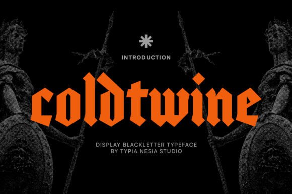 Coldtwine – A Bold Gothic Blackletter Font for Dark and Vintage Designs