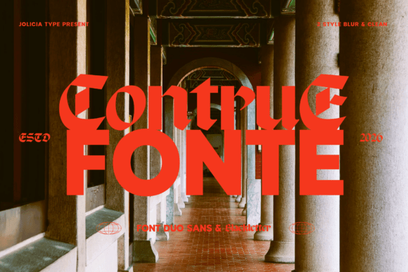 Contrue Duo: Modern Meets Medieval Typography