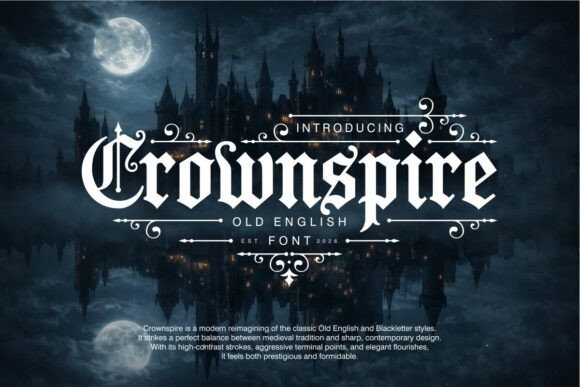 Crownspire: A Strategic Typeface for Authority and Timeless Elegance