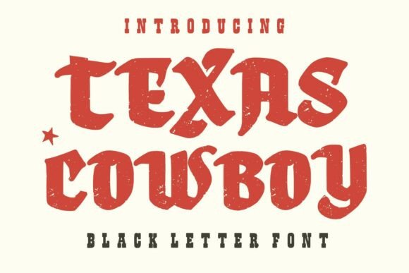 Exploring the Rugged Charm of Texas Cowboy Font