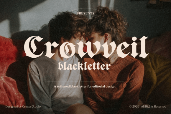 Introducing Crowveil Blackletter – A Modern Gothic Typeface for the New Age Designer