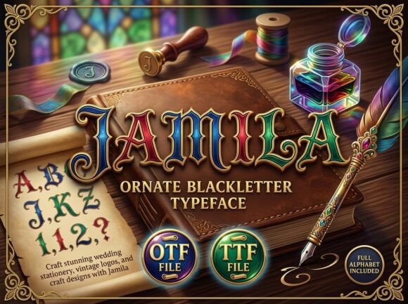 Jamila: A Gothic Typeface That Brings High Fantasy and Ancient Lore to Life