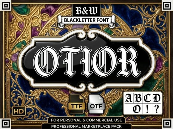 Otior: A Gothic-Grand Typeface for Timeless Branding and Design