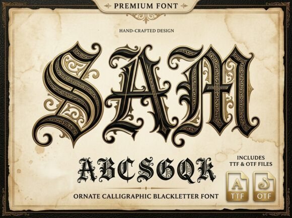 Sam Font: A Gothic Masterpiece for Designers Seeking Elegance and Power