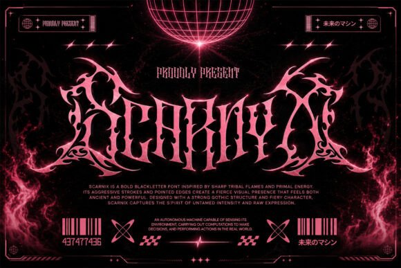 Scarnix: The Font of Commanding Visual Impact for Strategic Branding