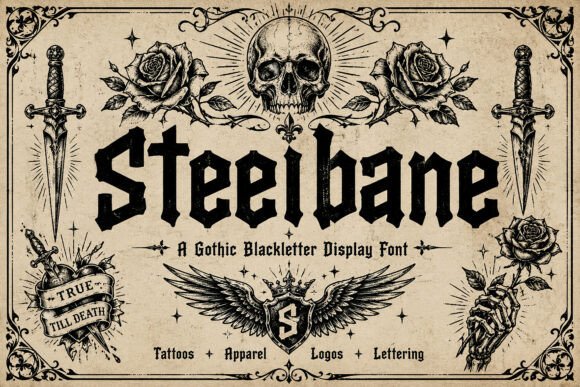 Steelbane: A Gothic Blackletter Font of Timeless Power
