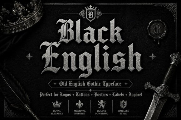 Unlocking the Power of Black English: A Gothic Typography with a Timeless Vibe